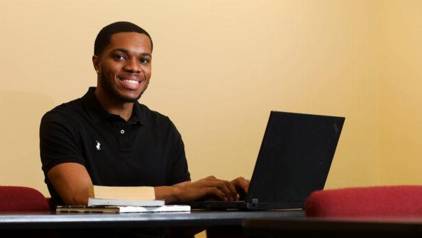 Student in classroom